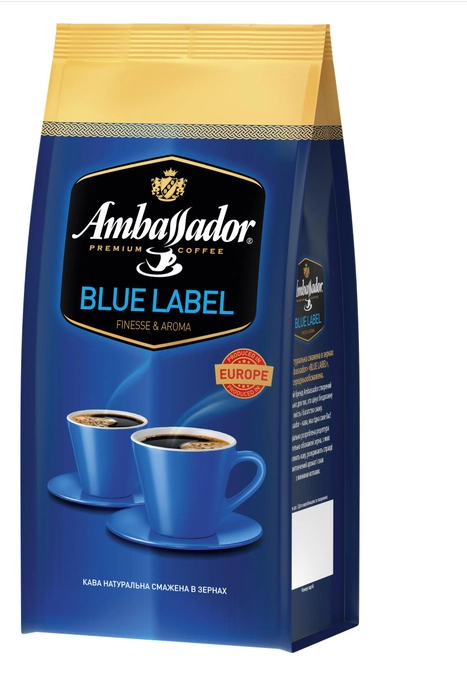 Кава Ambassador Blue Label в зернах 1 кг