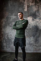Зеленый рашгард+шорты компрессионная одежда Украинского производства 2 в 1 для бега/мма/бодибилдинга