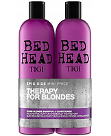 Набор Tigi Therapy For Blondes Bed Head Dumb Blonde 750 мл шампунь + кондиционер для светлых волос 750 мл