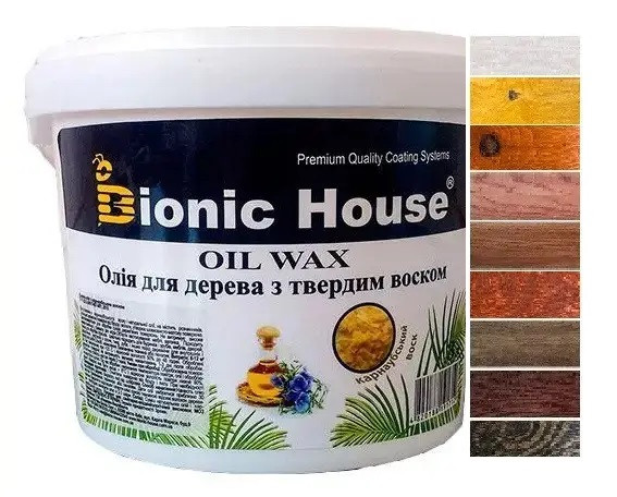 Олія з карнаубським воском для дерева "Bionic House" 10 л, фото 1