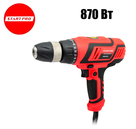 Дриль електричний Start Pro SED-870, 870 Вт, 750 об/хв, 10 мм, фото 1