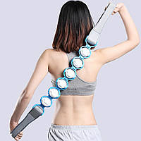 Универсальный Массажер-лента роликовый Massage Rope-Ручной массажер для всего тела Голубой PLC