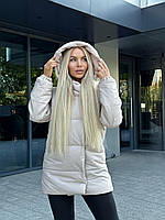 Курточка женская с капюшоном плащевка Канада+200 синтепон 42-44, 46-48 (3цв) "PARADISE" от производителя