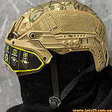 Балістичні окуляри на шолом FAST захисні фліп окуляри VULPO FLIP забрало візор для шолома ФАСТ MICH маска захисит на каску FAST, фото 7