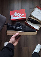 Чорні чоловічі кросівки Nike Air Force 1 Black 40