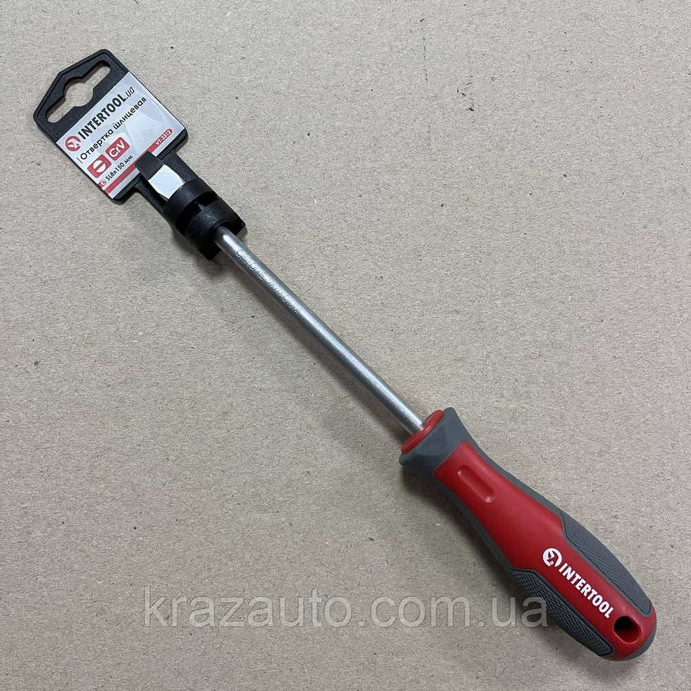 Викрутка шліцьова SL8.0*150 мм, CR-V INTERTOOL VT-3312, фото 1