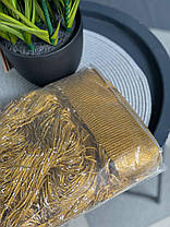 Тюль Нитка з люверсом, висота 3м, колір - горчичний., фото 3