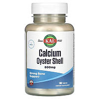 Кальций из скорлупы устриц KAL "Calcium Oyster Shell" 600 мг (100 таблеток)