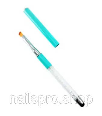 Манікюрний пензлик для нігтів зі стразами., фото 1