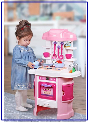 Розовая детская кухня с звуковыми эффектами, ТехноК, Интерактивная кухня детская набор с посудой - фото 1 - id-p2065101050