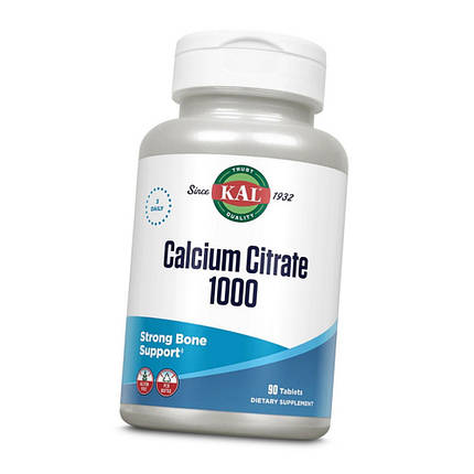 Кальцій цитрат KAL Calcium Citrate 1000 90 таблеток, фото 3