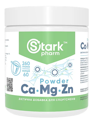 Calcium Magnesium & Zinc Stark 260 г, фото 1