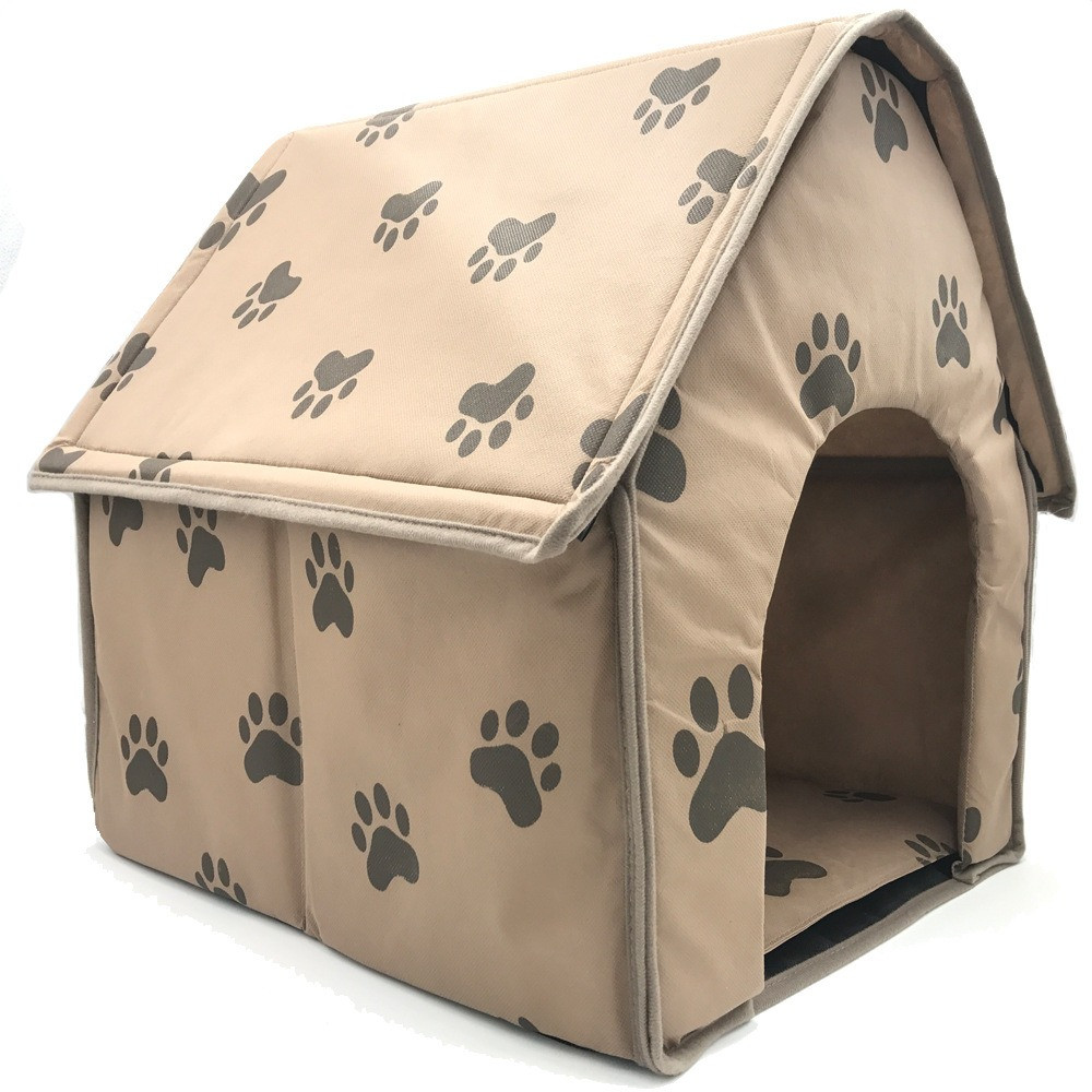 Мягкая будка для собак и котов Kennel Pet Home 44х40х44см раскладной домик для домашних животных PLC - фото 7 - id-p2066219139