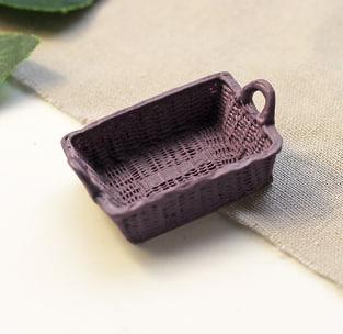 Мініатюра кошик для зберігання 3.8*2.5 см Сливовий, фото 1