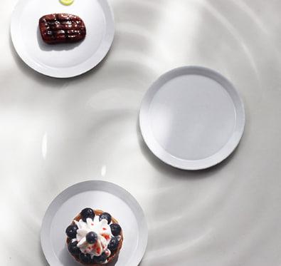 Мініатюра тарілка плоска 3 см Біла, фото 1