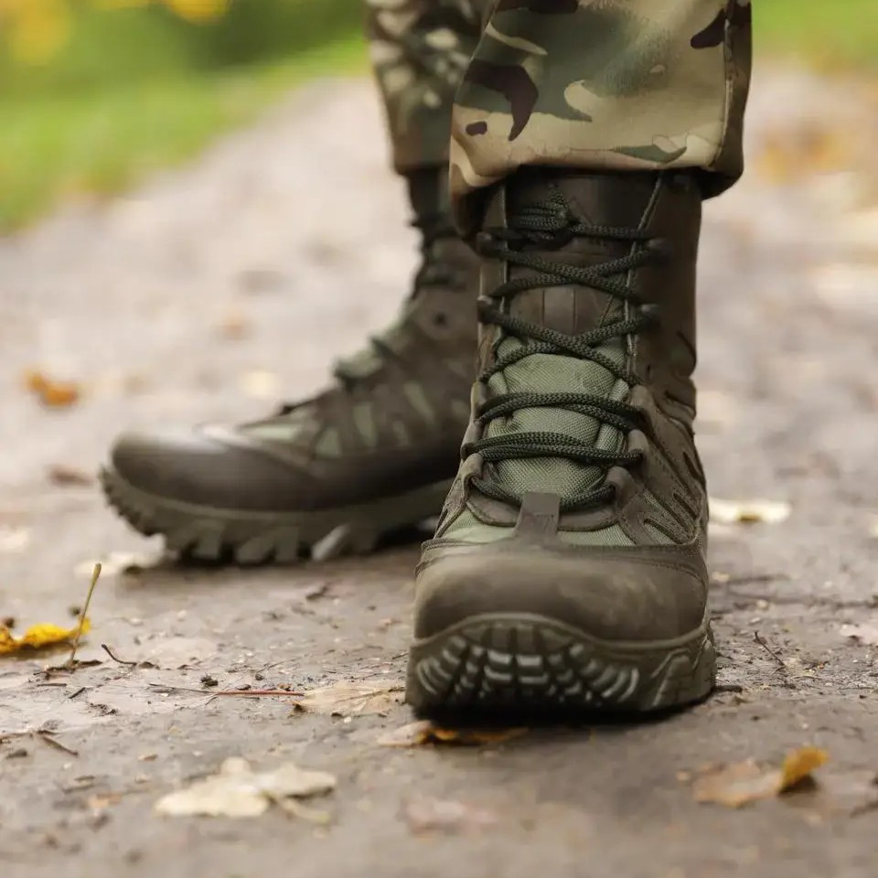 Зимние армейские ботинки Undolini Крейзи American Олива, высокие тактические ботинки утелпенные Slimtex 41 - фото 1 - id-p2066397852