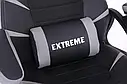 Крісло геймерське Extreme EX Green чорно-сіре ігрове, фото 7