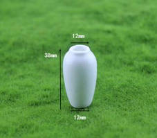 Мініатюра ваза керамічна 3.8*1.2 см Біла