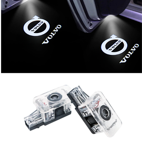 Проєктор підсвітка логотипу для дверей VOLVO (Вольво) S60/80/90, V40/60/70/90, XC40/60/70/90 - Лого + Напис