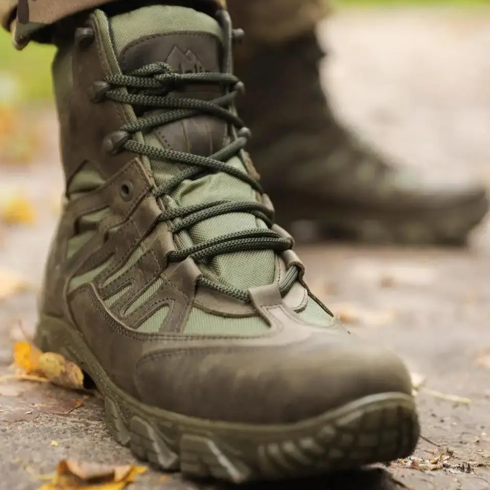 Зимние армейские ботинки Undolini Крейзи American Олива, высокие тактические ботинки утелпенные Slimtex 41 - фото 2 - id-p2066397852