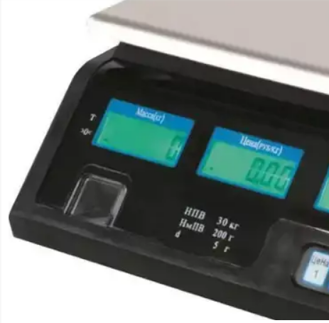 Весы товарные цифровые для магазина со штрих кодом C7D8E Весы электронные торговые 30 кг с принтером этикеток, - фото 4 - id-p2066398961