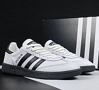 Чоловічі кросівки Adidas Spezial white black адидас спешл белые с черным