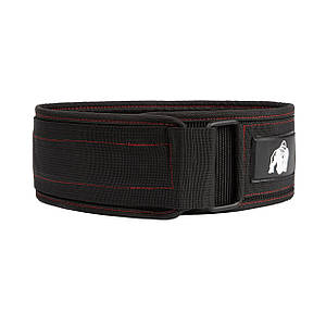 Пояс для важкої атлетики Gorilla Wear 4-Inch Nylon Lifting Belt чорно-червоний