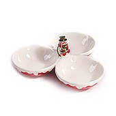 Менажниця керамічна МВМ MY HOME "Різдво" Червоно-біла (KP-83 RED/WHITE)