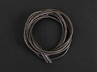 Шнурки 60 см 2 мм пропитаные круглые вощеные темно-коричневый