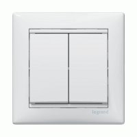 Legrand Valena Вимикач 2-клавішний 774405 білий, фото 1