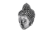 Ручка-кнопка меблева IMPALA SIRH099-74 AntikSilver голова Будди античне срібло 72x42 мм