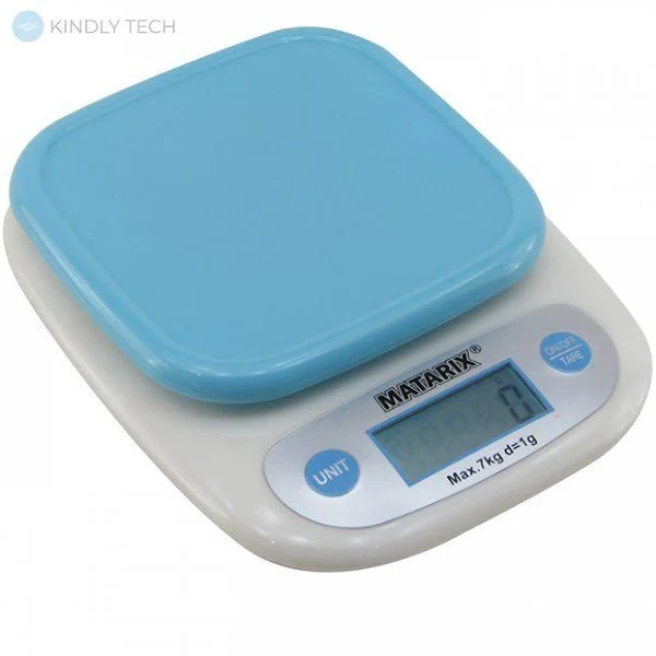Ваги побутові кухонні для дому MATARIX MX-403 7 кг компактні ваги, фото 1