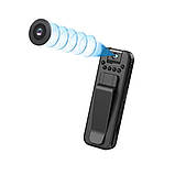 Міні боді камера на одяг NO111 112 з поворотним об'єктивом та з нічним баченням, фото 7