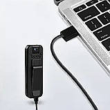 Міні боді камера на одяг NO111 112 з поворотним об'єктивом та з нічним баченням, фото 10