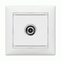 Legrand Valena Розетка телевізійна TV крайова 10дБ 2400мГц 774430 біла, фото 1