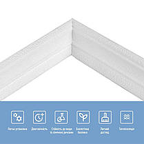 Плінтус РР самоклеючий 2300х70х4мм Білий (D) SW-00001829, фото 4