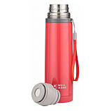 Термос для напоїв 500 мл Well Done WD-7145R Red (SHiz14862), фото 2