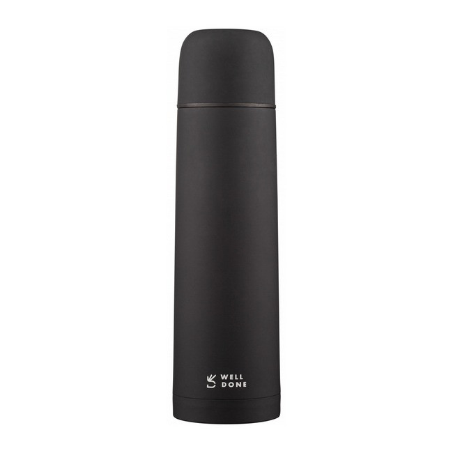 Термос із нержавіючої сталі 500 мл Well Done WD-7105B Black S