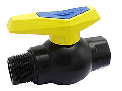 Кран кульовий 1"В(внутрішнє різьблення) х 1"З(зовнішнє різьблення) для труб ПНТ Ø32 SantehPlast Україна