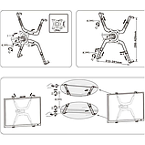 Система кріплення для моніторів 14"-27" без стандарту VESA FP-1 Перехідник на VESA для екрану 30мм-75мм, фото 4