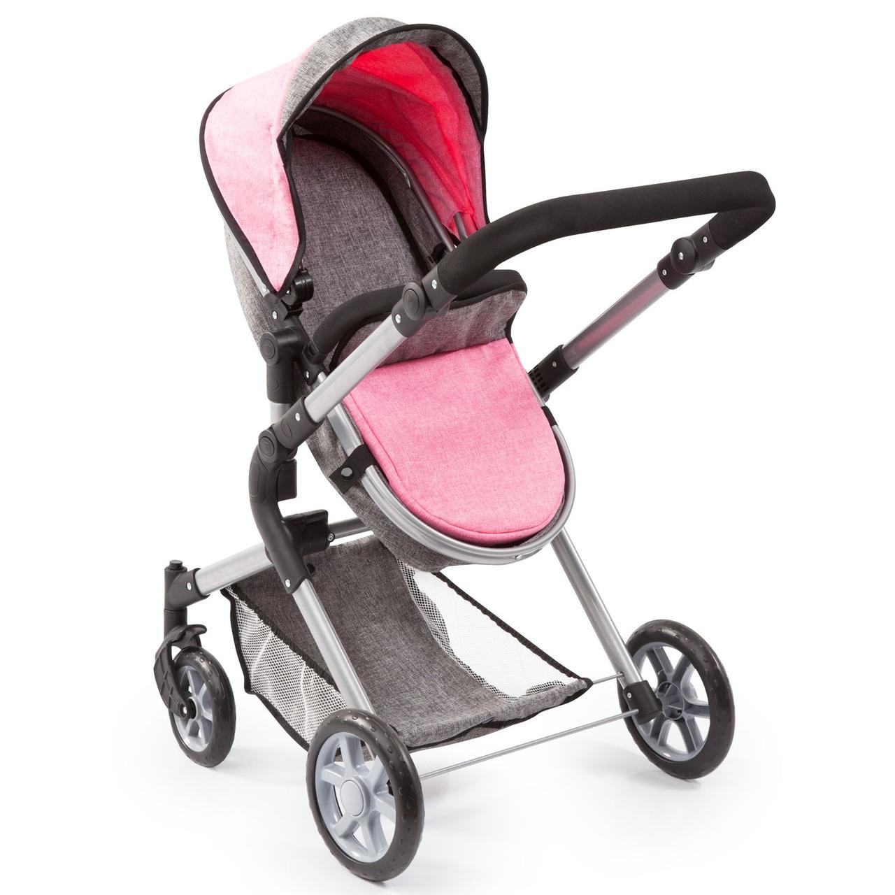 Коляска для кукол Bayer Design City Neo Grey-Pink (18125AA) - фото 4 - id-p2066435003