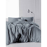 Комплект постільної білизни SoundSleep Muslin Dark Grey євро