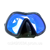 Маска Nevsky-Sub Zoom с просветленными синими стеклами для плавания подводной охоты дайвинга снорклинга
