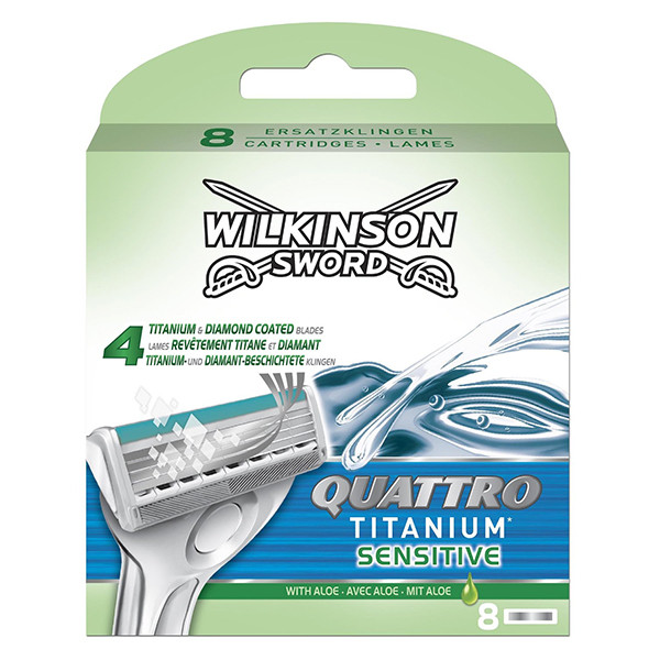 Змінні касети для гоління Wilkinson Sword Quattro Titanium Sensitiv — 8 шт (1012)