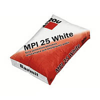 Цементно-известковая штукатурка MPI-25 White для внутренних работ, 25 кг