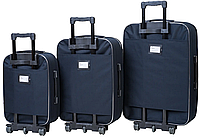 Дорожні валізи Bonro Style набір 3 шт. синій
