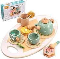 Игровой набор деревянной посуды "Afternoon tea set" арт. C 60900