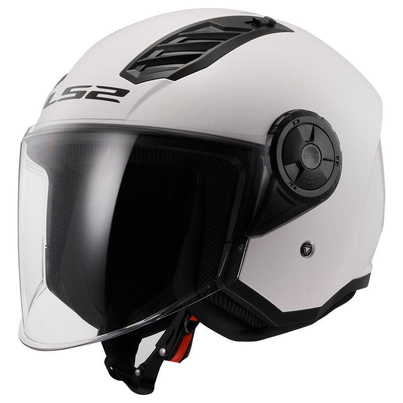 МОТОШОЛОМ ВІДКРИТИЙ LS2 OF616 AIRFLOW II SOLID КОЛІР GLOSS WHITE
