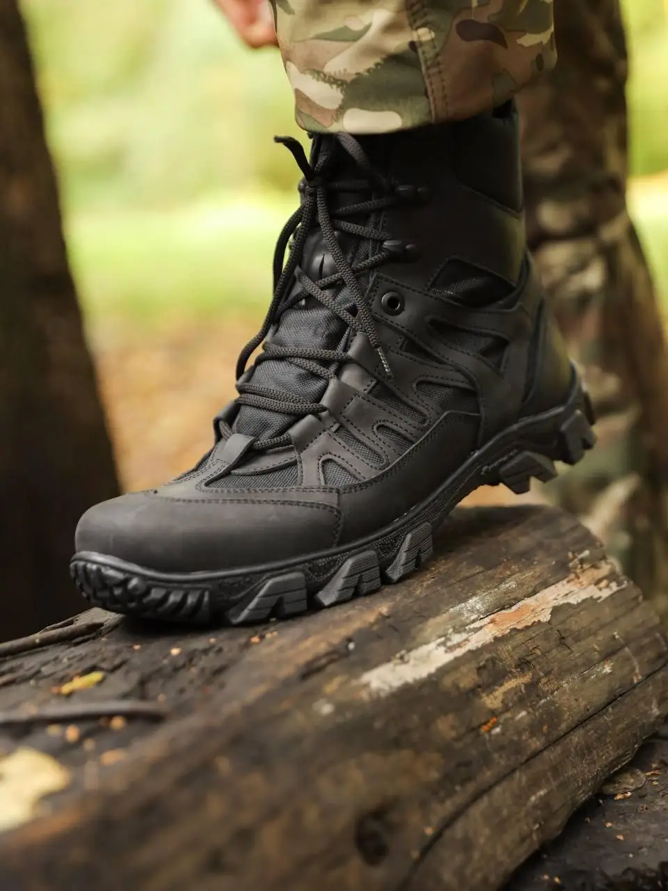 Ботинки мужские зимние Undolini Крейзи American черные,утепленные кожаные ботинки air-tex для военнослужащих 41 - фото 7 - id-p2066448640