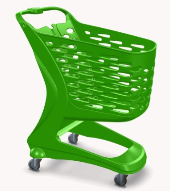 Візок закупівельний пластиковий Rabtrolley MINI 80 Eco Color